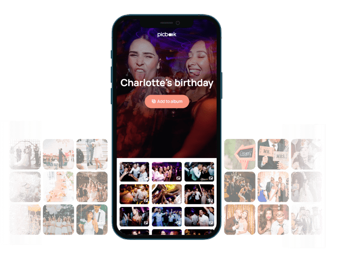 Picbook - Guests' birthday parties photos and videos