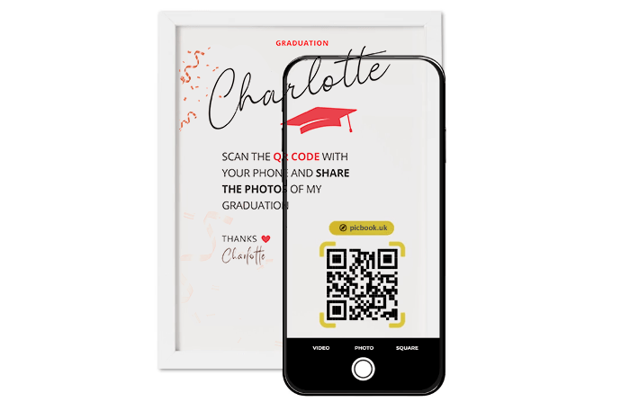 Picbook - Photos and videos graduation guests QR Code