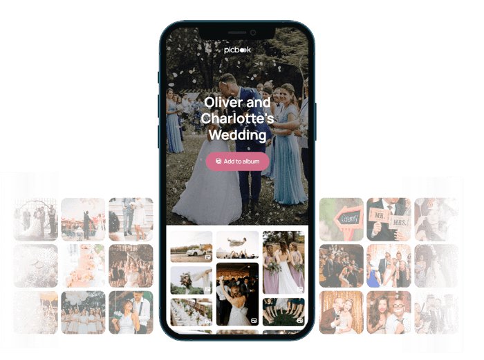 QR code for wedding pictures