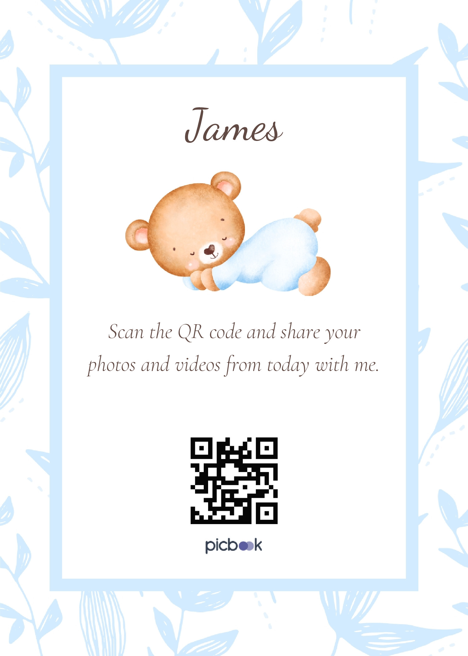 QR Code Frame 5x7