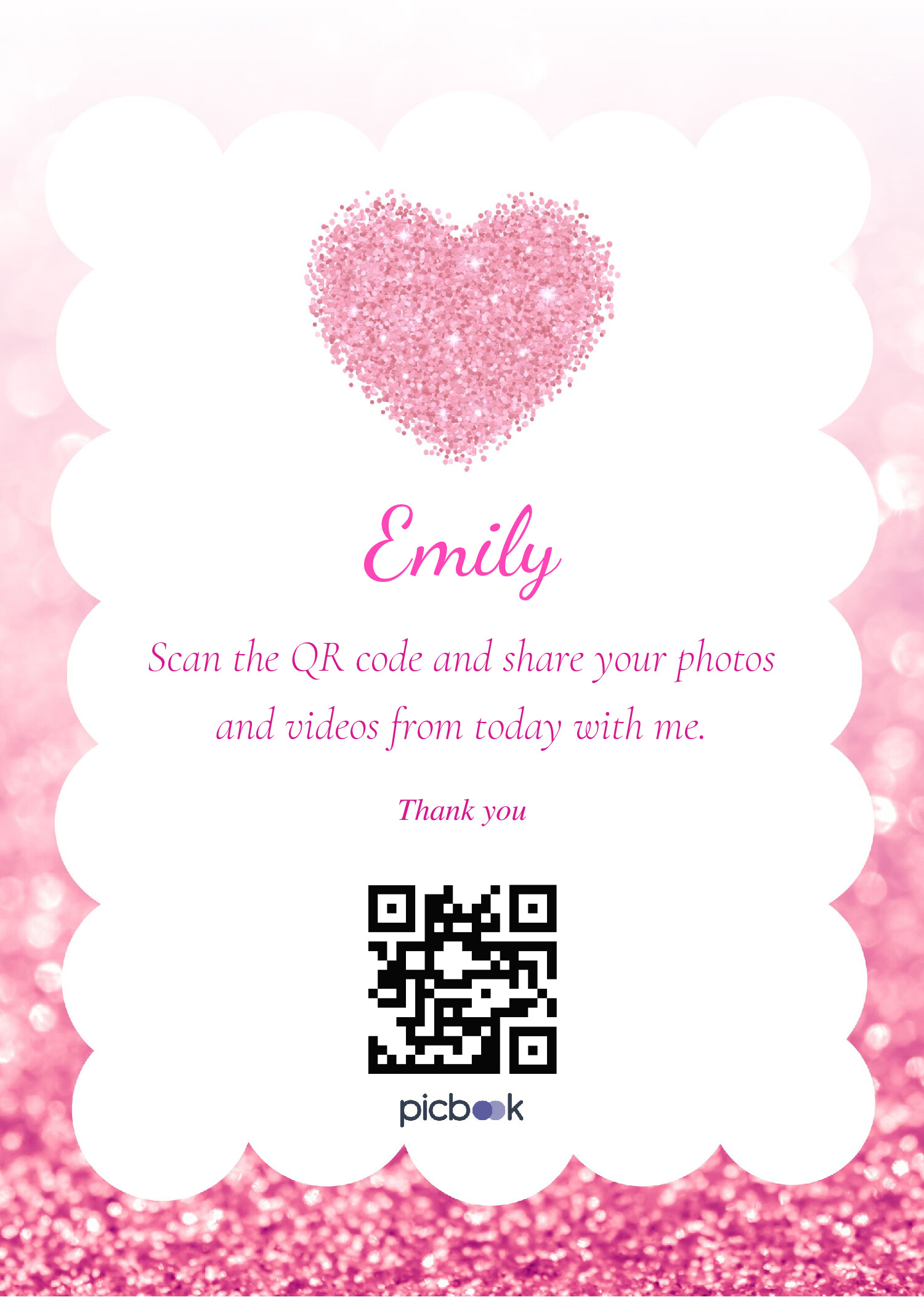 QR Code Frame 5x7