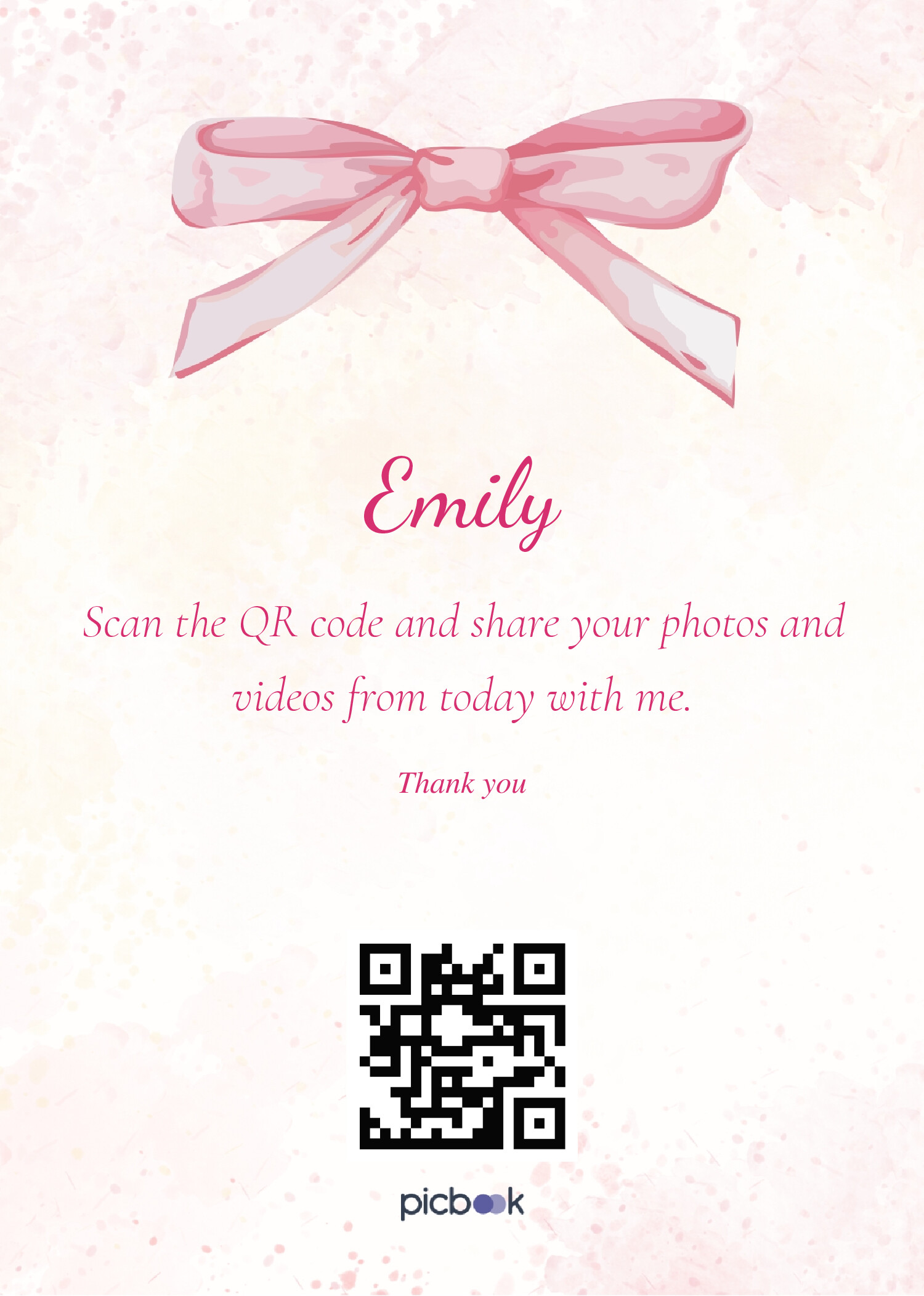 QR Code Frame 5x7