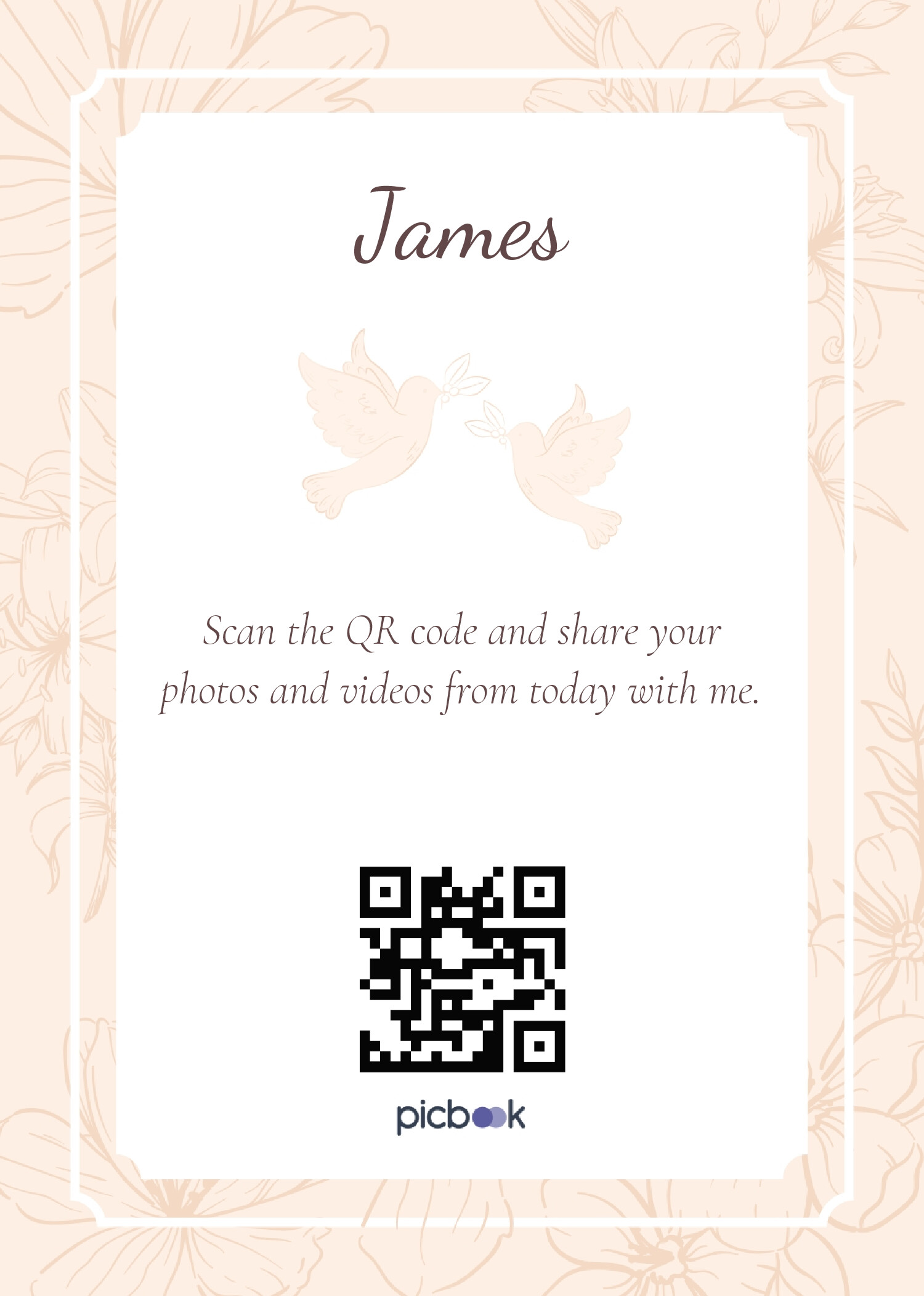 QR Code Frame 5x7