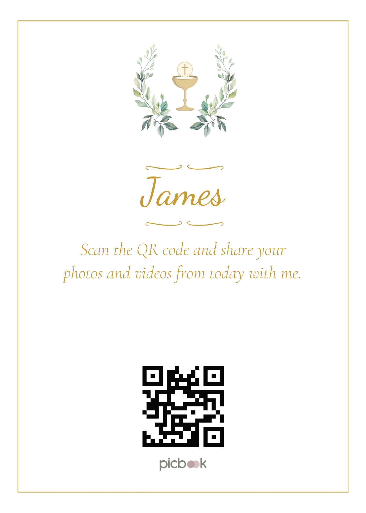 QR Code Frame 5x7