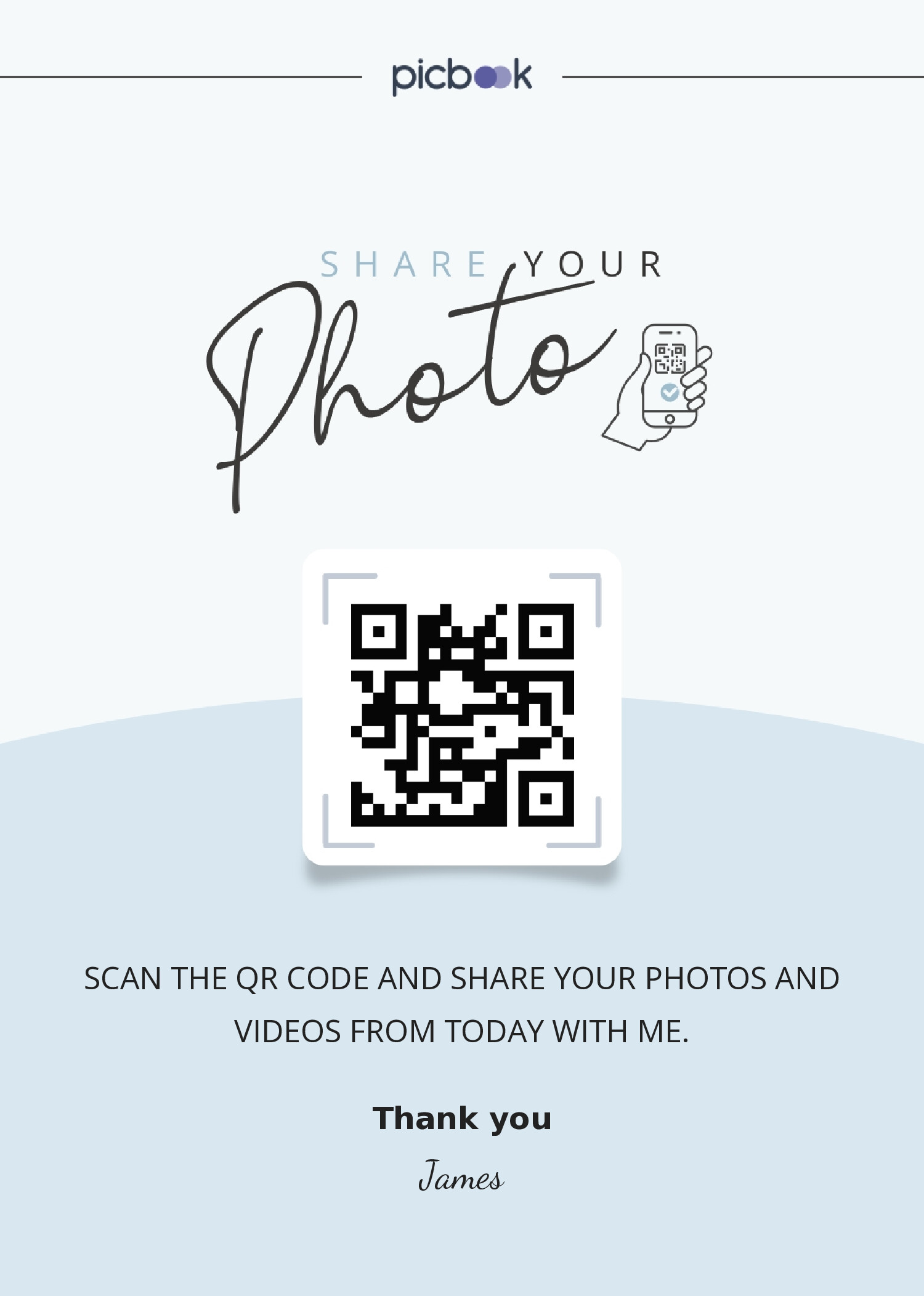 QR Code Frame 5x7