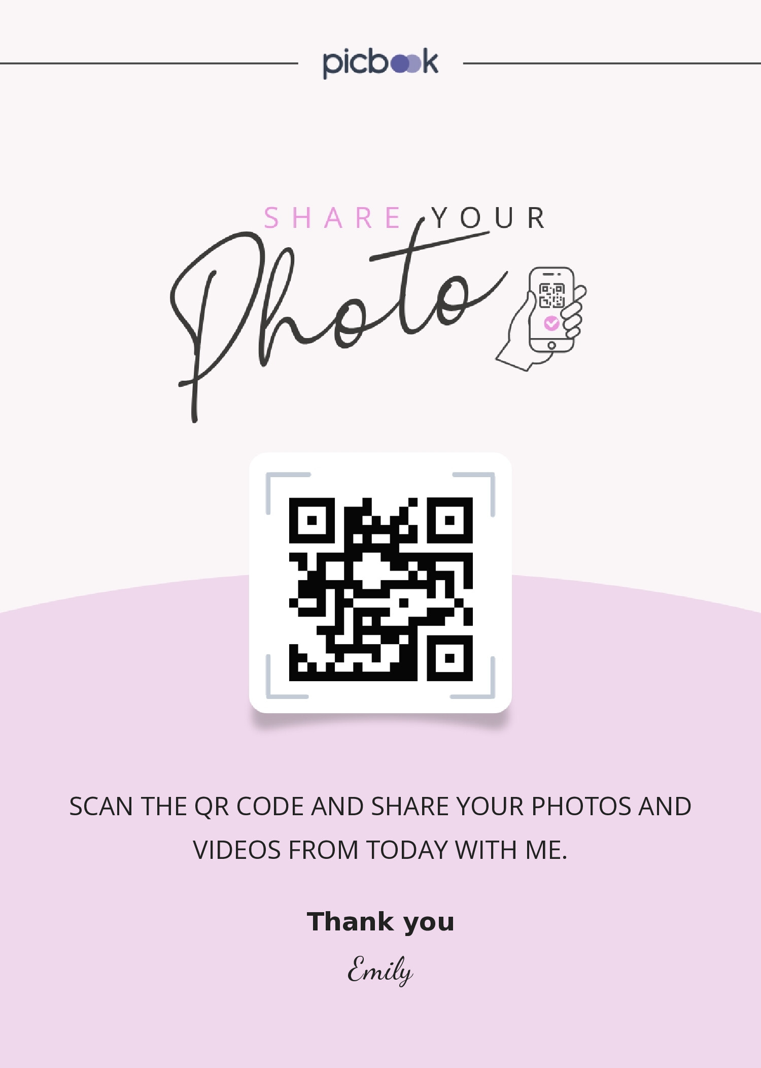 QR Code Frame 5x7