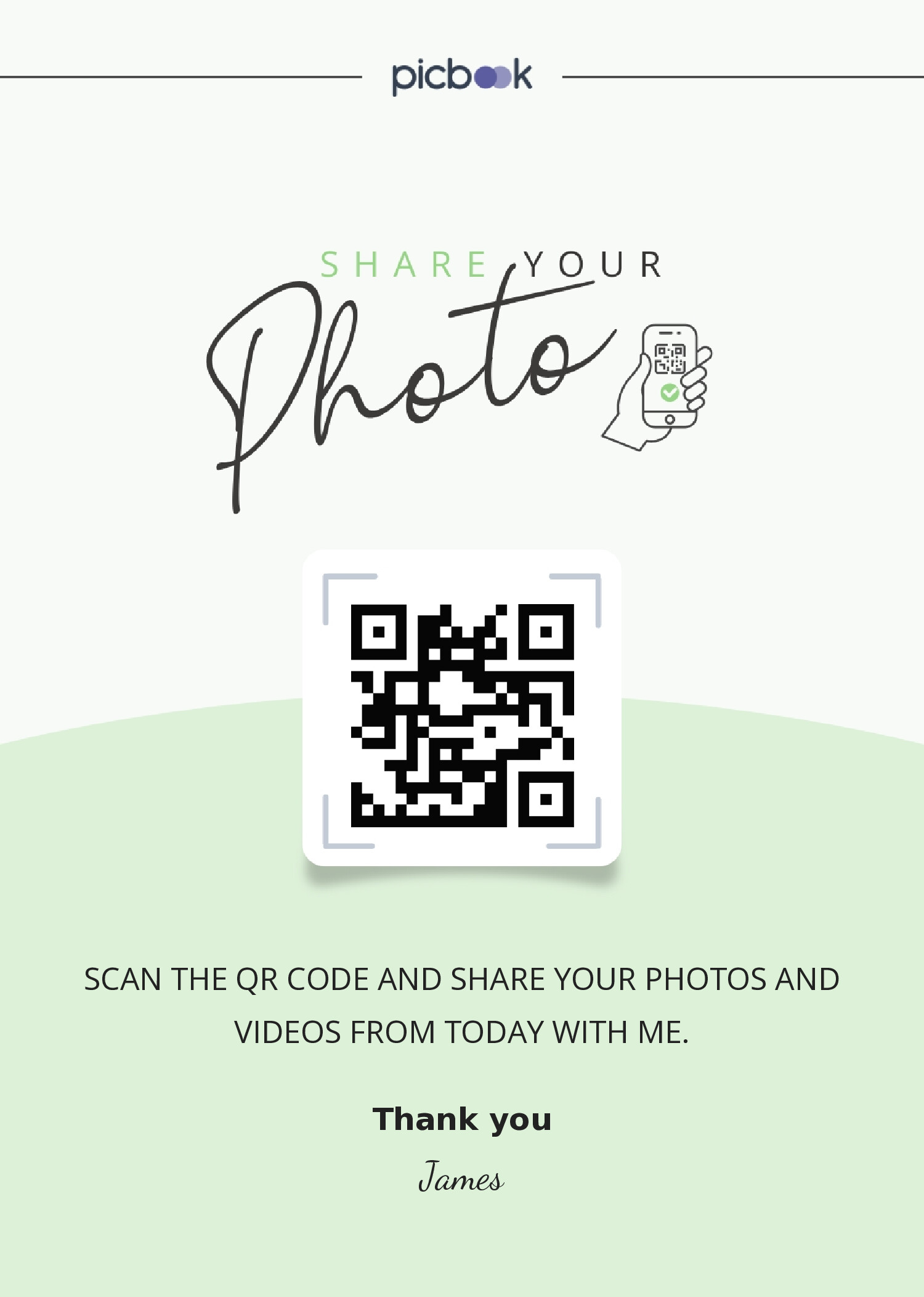QR Code Frame 5x7