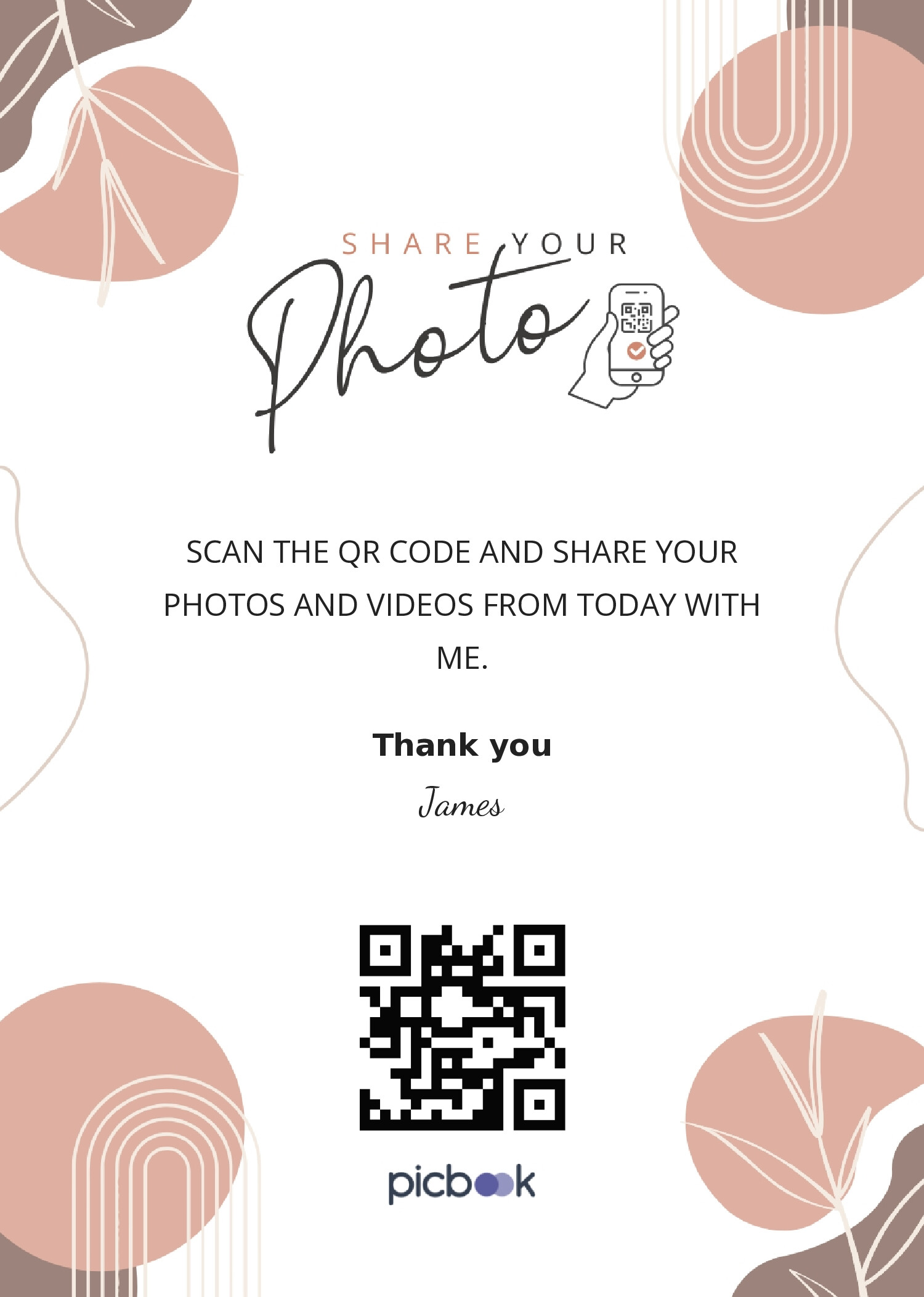 QR Code Frame 5x7