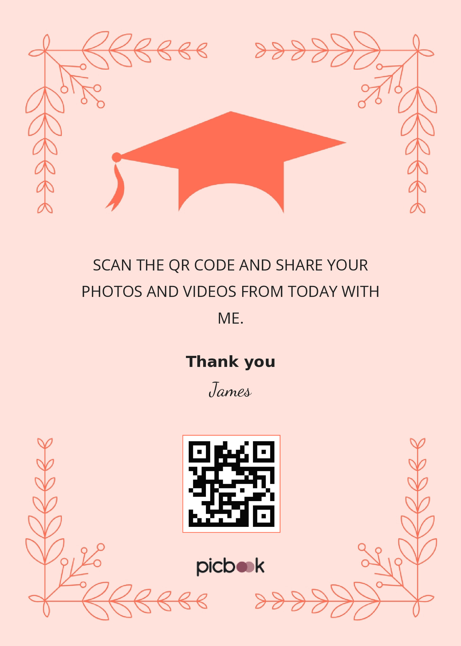 QR Code Frame 5x7