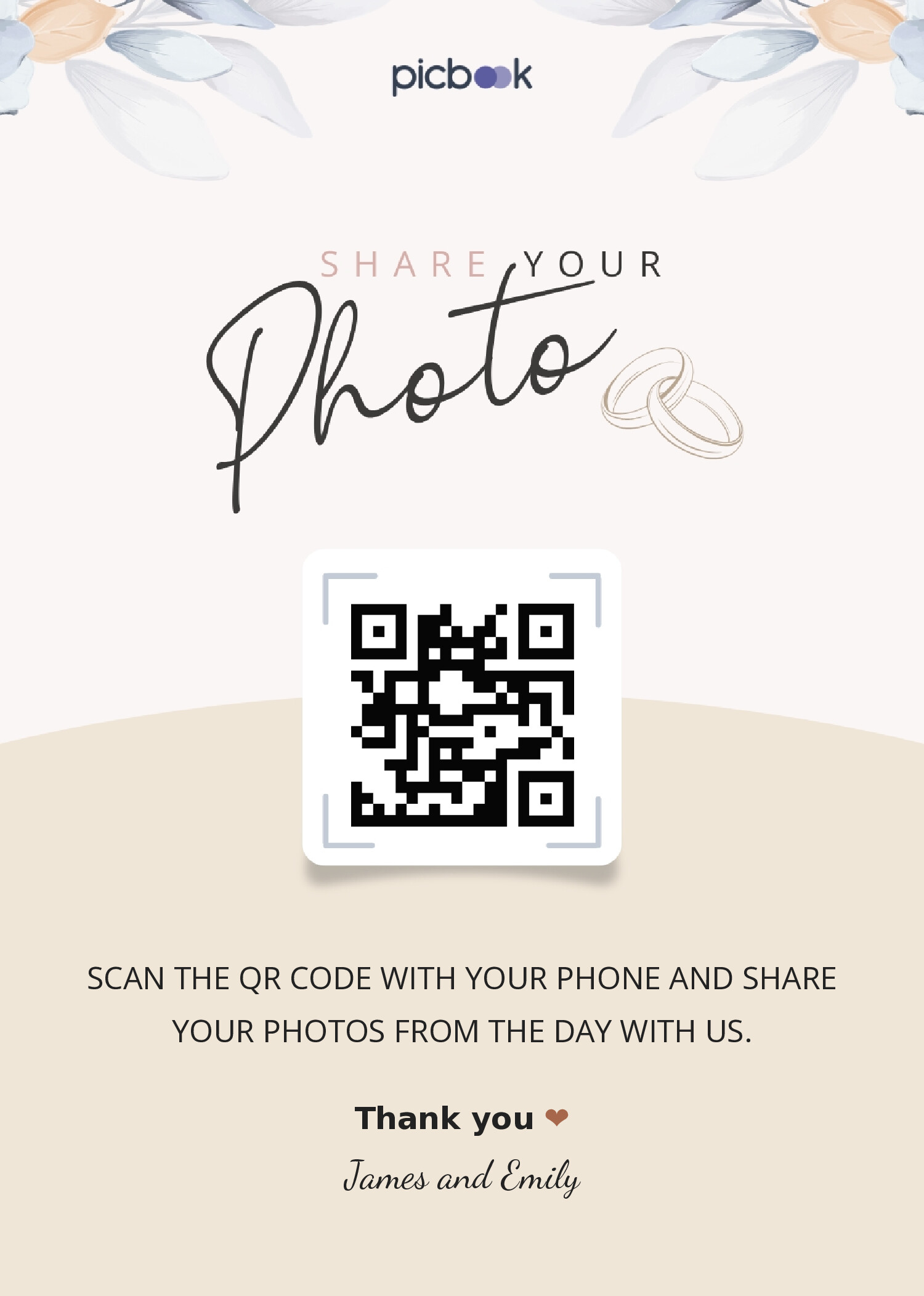 QR Code Frame 5x7