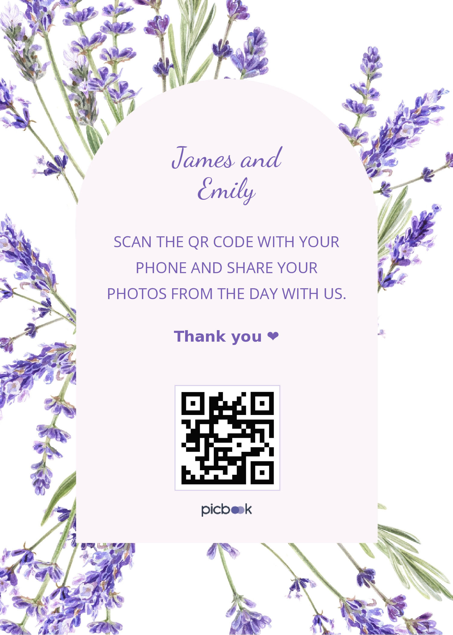 QR Code Frame 5x7
